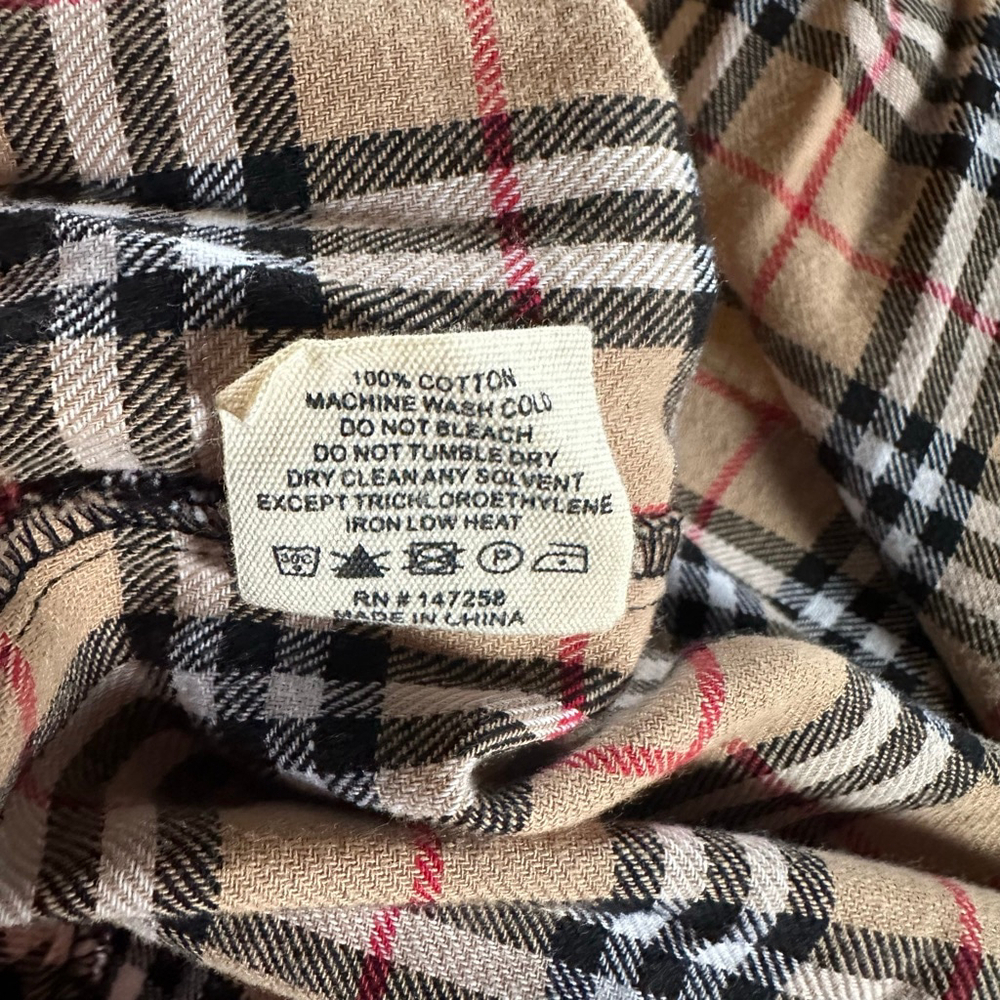 Women's Simply Southern Plaid Button Down Shirt M Beige Black - Picture 9 of 9